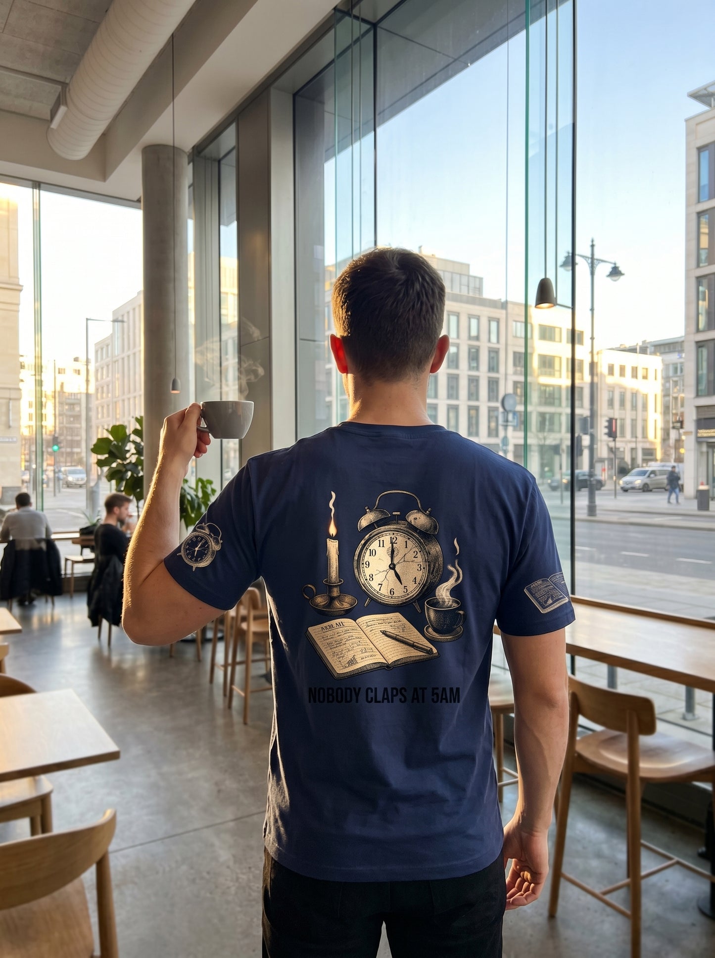 Unseen Hours : Nobody Claps At 5AM T-shirt