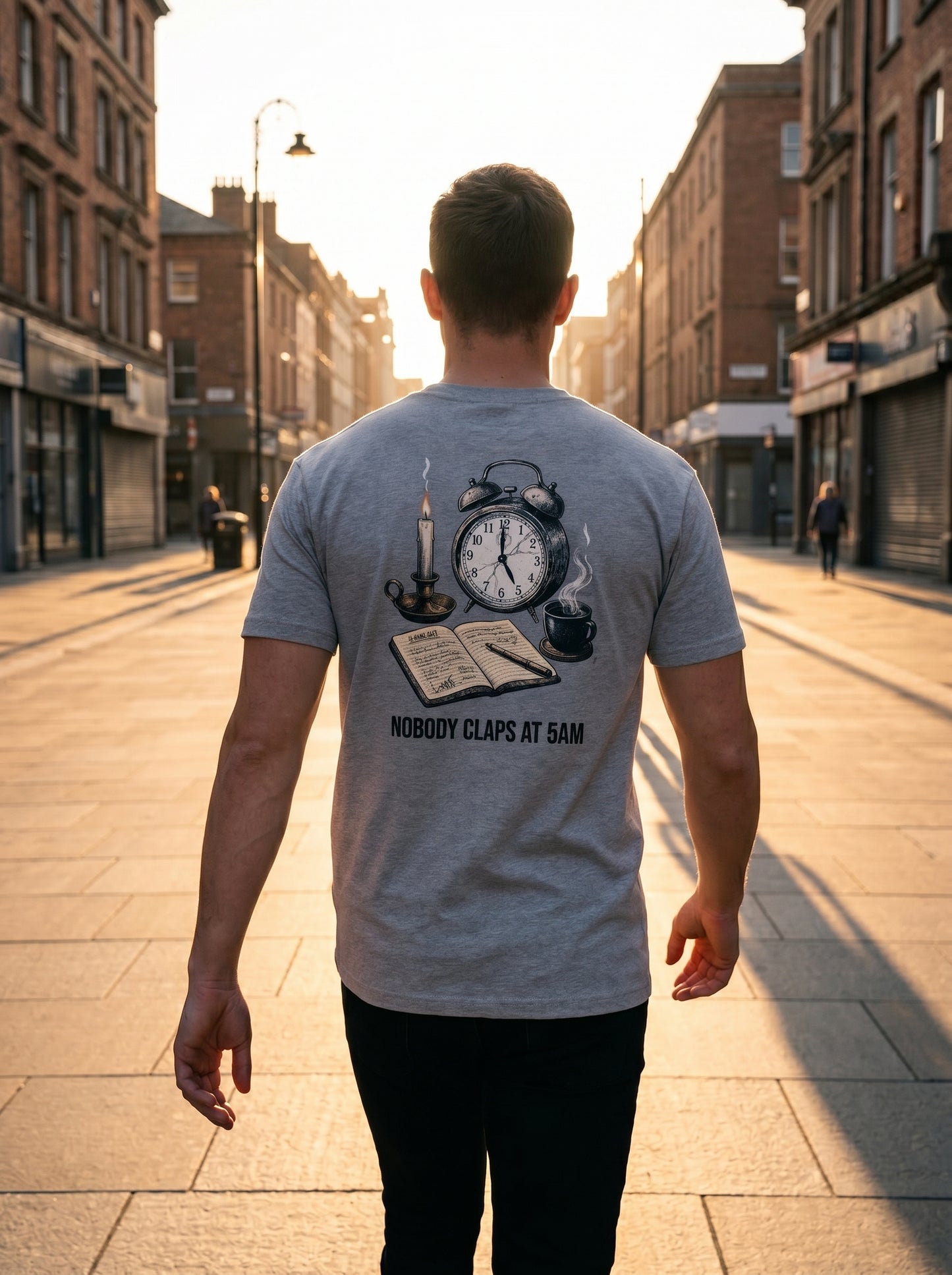 Unseen Hours : Nobody Claps At 5AM T-shirt