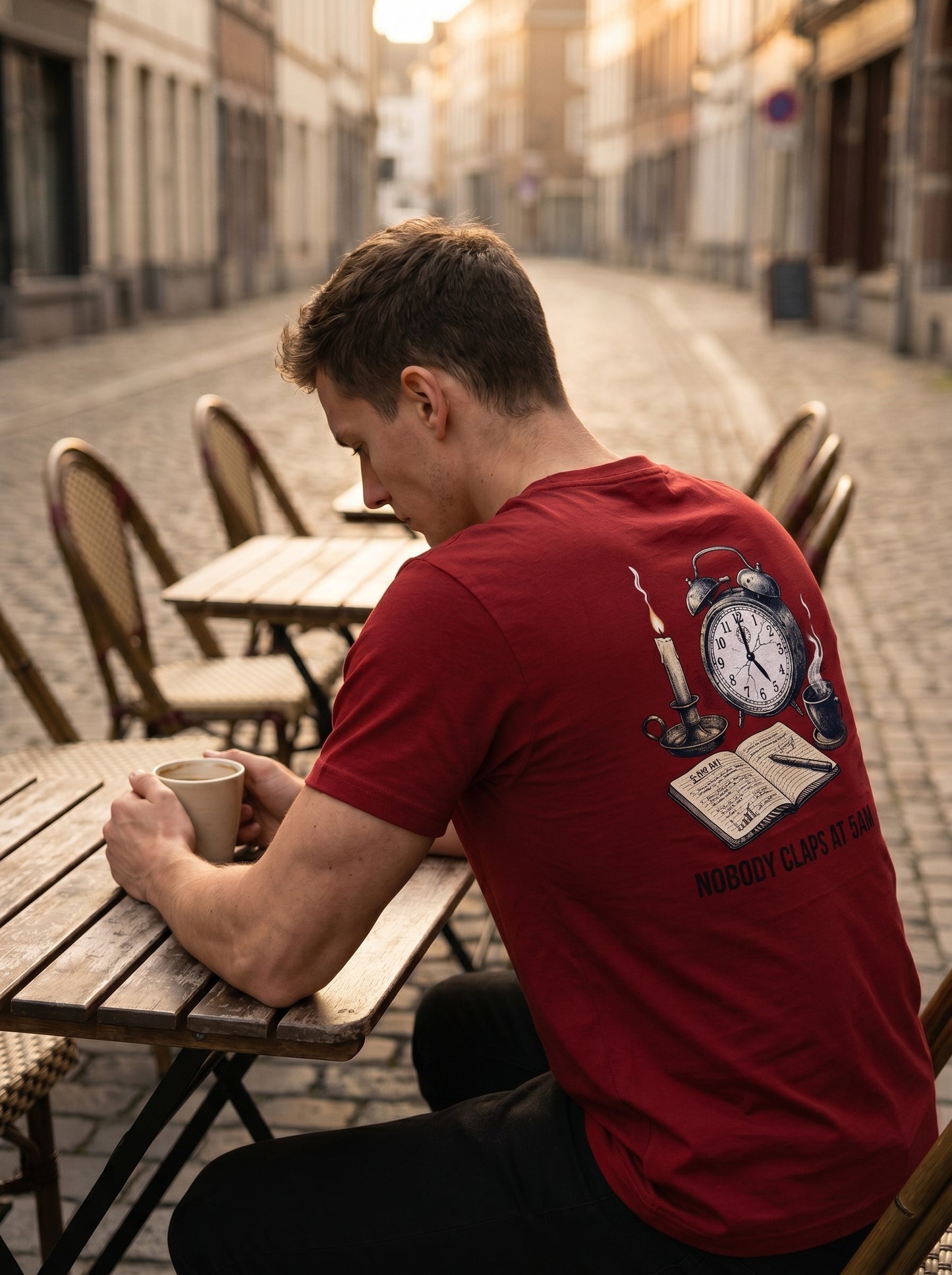Unseen Hours : Nobody Claps At 5AM T-shirt