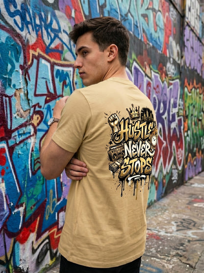 Street Classics : Hustle Never Stops T-shirt