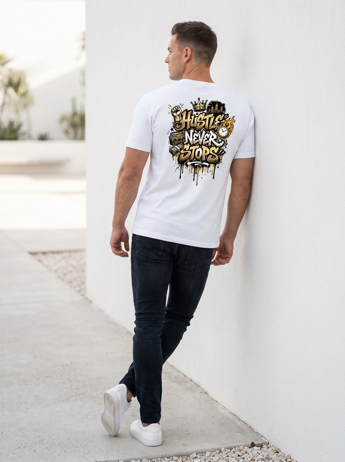 Street Classics : Hustle Never Stops T-shirt