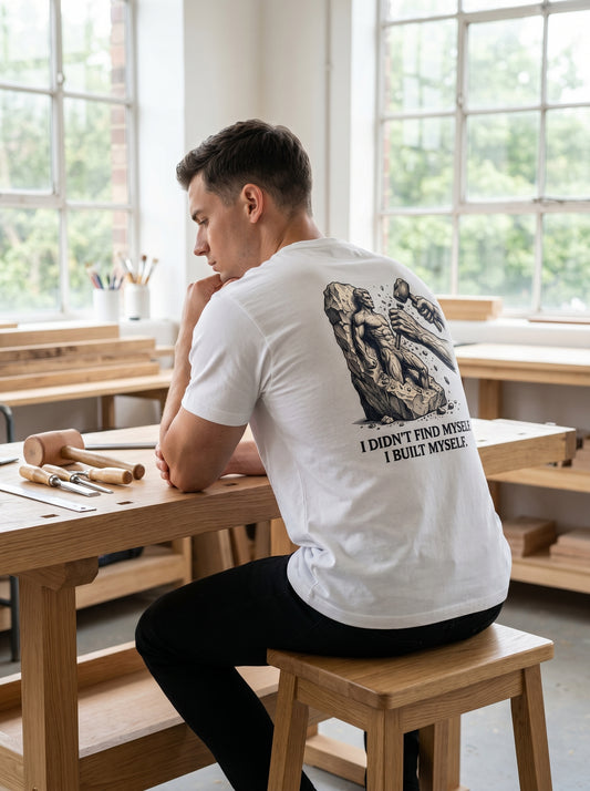 Carved, Not Born : I Built Myself T-shirt