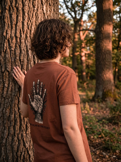 Carved, Not Born : The Scar Is The Story T-shirt